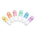 6Pcs/Set Cute Capsule Shaped Highlighter Marker Pens Stationery Office Supplies. 