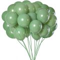 95 pcs 9 inch Sage Green Latex Balloons without shinny for Birthday Party Graduation Baby Shower Wedding Decoration. 