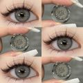 Eye contact lense eye care lense party wear lense in light grey. 