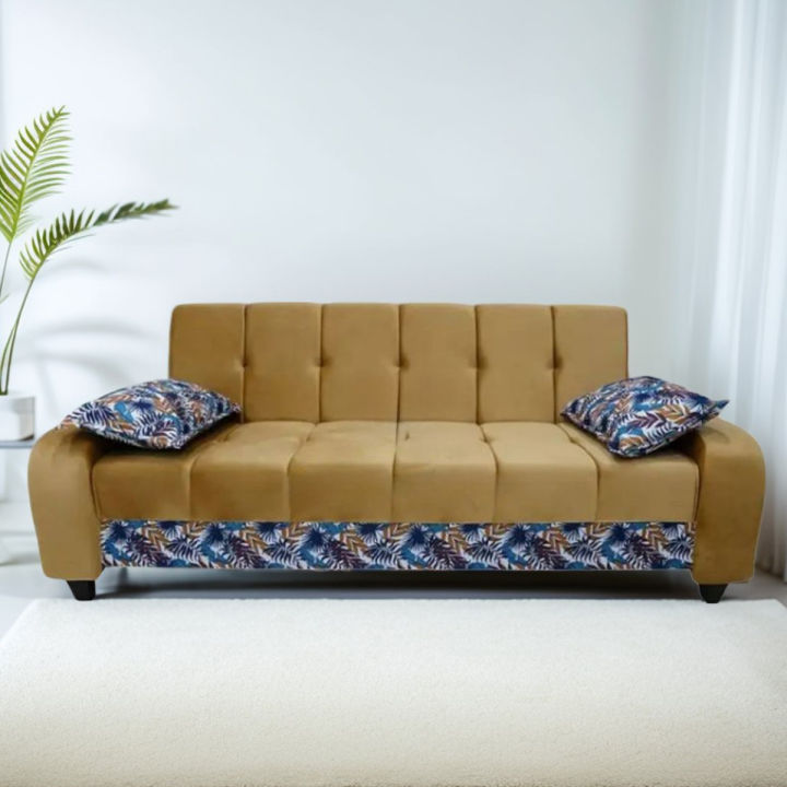 sofa combed New design sofa without arm with 7ft length and important malai fabric