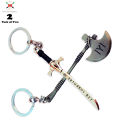 IYI Turgut Alp Axe Pack of 2 Metal Keychains Beautiful Keychain for Cars and Bikes Fashion keyrings. 