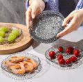 8pcs Multi-Purpose Acrylic Snack Plates – Transparent Reusable Serving Dish Set. 
