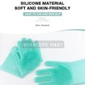 Ibraheemz Mart - Kitchen Washing Hand cleaning Gloves, Waterproof gloves for Washing Dishes, Kitchen Gloves,  Silicon Gloves, Kitchen Silicon Gloves, Silicon Gloves for Dish Washing, Silicon Scrubbing Gloves. 