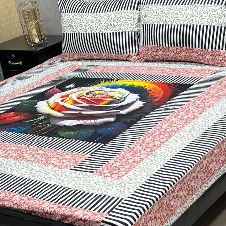 Premium%20Quality%20Cotton%20-%20%20Duck%20%20Patch%20Work%20King%20Size%20Bed%20Sheet%20-%20Image%203