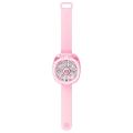 Watch Fan Cartoon with Wrist Strap Rechargeable 3 Levels Adjustable Handheld Fan for Travel. 