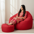 Elegant Bean Bag (FREE FOOT STOOL). 