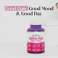 Herbiotics Biotin Plus 100% Original Tablet For Hair Growth, Biotin Plus Tablet For Healthy Long & Strong Hair, Biotin Plus Tablet For Hair fall & Hair Regrowth, Biotin Plus Tablet For Hair, Skin Nails, Biotin Plus & Folic Acid For Thicker & Longer Hair. 