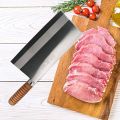 Huge Chinese Cheff Knife Kitchen Cleaver 9" Professional Knife Super Wide Stainless Steel Blade for Home & Restaurant Butcher Bone Meat Cutting Knife Stainless Steel Cleaver Knife Meat Cutting Bones Cutting Machine. 