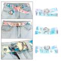 Fashion Transparent Women Belt Holographic Waistband Clear Waist Belt Metal Pin Buckle Laser Waist Belts for Women Belt. 