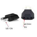 EU Euro Europe to US USA Power Jack Wall Plug Converter Travel Adapter Adaptor. 