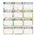 【HOT】 Desk Calendar 2023 Flower Series Large Desktop Standing Calendar Daily Monthly Planner English Table Calendars Creative Notepad. 
