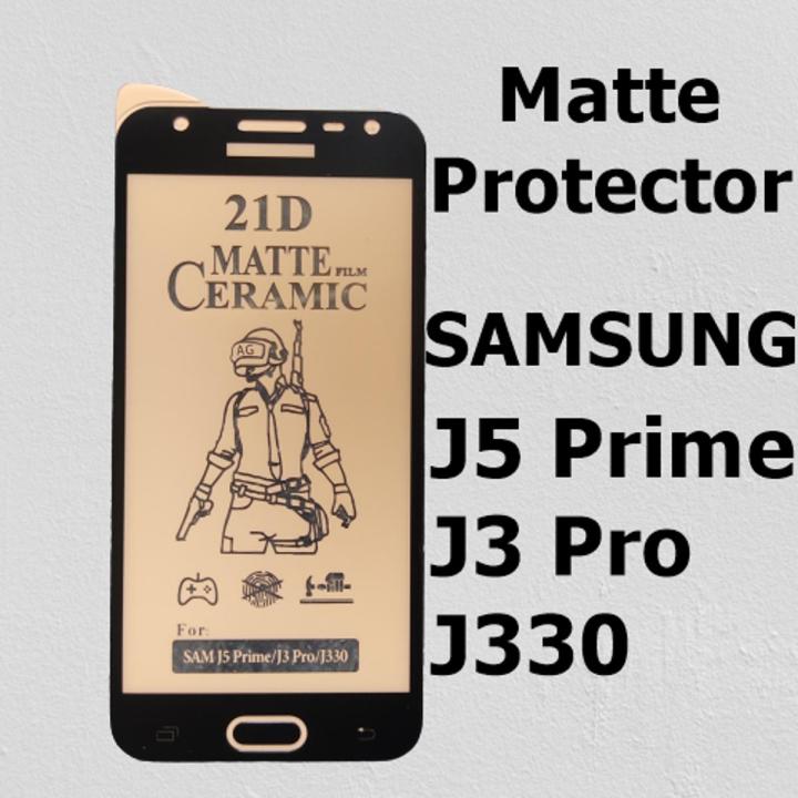 Samsung Galaxy J5 Prime _ J3 Pro _ J330 Ceramic Matte Protector for PUBG Gaming Unbreakable Antishock Hybrid film 9D/11D/21D Fiber Nano Sheet