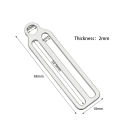 ARELENE Scuba Diving Tech Diving Sidemount BCD Fixing Buckle Rope Retainer for 2Inch Webbing Diving Accessories. 