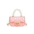 Lock Buckle Fashion Accessories PVC Grid Pattern Large Capacity Chain Mini Crossbody Bag for Women. 