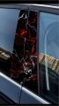 ISEE 360 Multi Pattern Car Pillar Stickers for Door - Multicolor Stylish. 