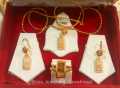 Gold Plated Imported Gold Bar Locket Chain Set. 