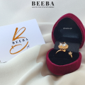 Crystal Crown Spinning Ring - Adjustable Ring for Women Girls - Beeba. 