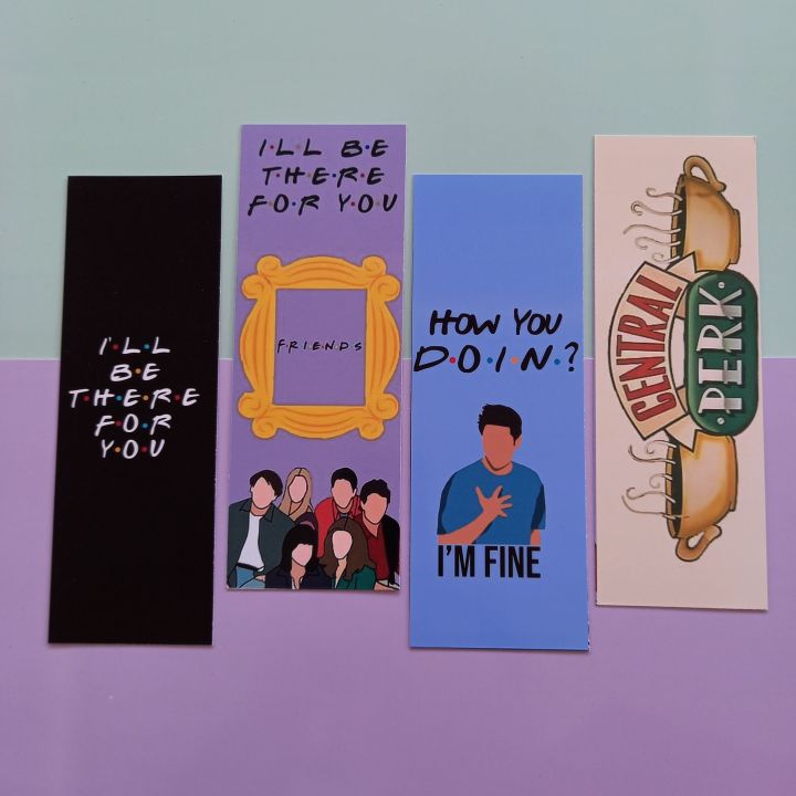 Friends theme Bookmarks - Pack of 4