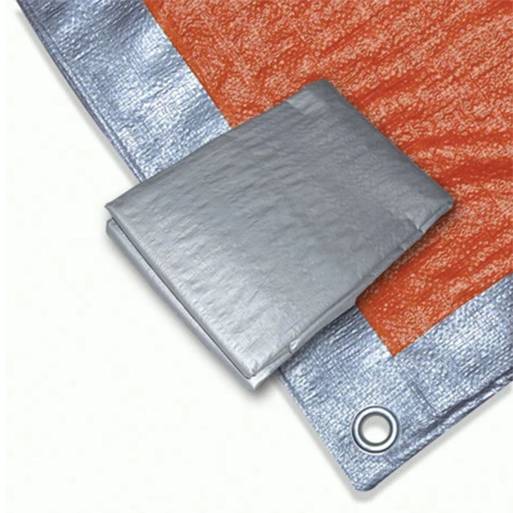 Tarpaulin Tarpal 100% Waterproof High Quality Double Coated Orange Silver