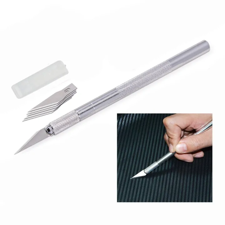 Metal%20Precision%20Paper%20Cutting%20Cutter%20%7C%20Art%20Knife%20Tool%20For%20Craft%20Set%20Model%20Making%20Carving%20Scoring%20%7C%20Pen%20Type%20Knife%20With%206%20Blades%20For%20DIY%20Creator%20And%20Artist%20Tool%20-%20Image%204
