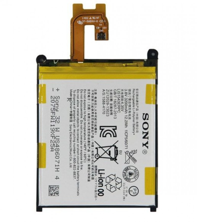 Sony 100% Original 3200mAh LIS1543ERPC Battery For SONY Xperia Z2 L50w Sirius SO-03 D6503 D6502 Phone High Quality Battery