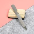 1 Piece Metal Nail File For Fingernails and Toenails Stainless Steel Nail Filer Buffer Two Side Grinding Rod Manicure Pedicure Scrub Nail Arts Tools For Men and Women, Professional Thick Nail Shaping Metal File Nail Cleaner Tip Personal Care. 