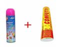 Pack of 2 - Party Popper With Snow Spray - Small Party Poper For Parties , Birthday Birthday Party Popper small  Pack of   Snow spray with Party poppers for birthday parties & other functions hot deal  party decoration items party pooper. 