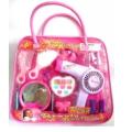 Hairdressing Beauty Set Toys For Girls - 14 Pieces - Pink. 