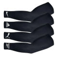 1 Pair (2 pcs) Hand and Arm Sleeves for Men & Women Arm Muffs Sports sleeves Black sleeves Random Company Logos. 