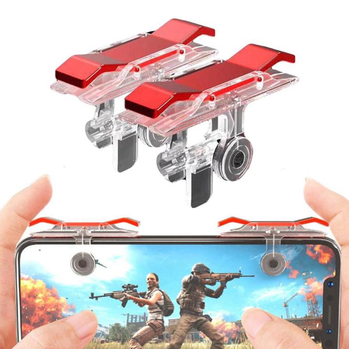 Pureone E9 1 Pair Mobile Phone L1 R1 Fire Button Aim Gaming Trigger Shooter for PUBG Lowest Price