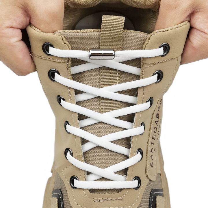 Photo inspiration: Fresh Look at Lsgs Unisex Round Elastic Shoelaces Metal Lock No Tie Shoelace