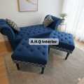 4 Seater Modern Tufted Puffy Sofa Set important Malai velvet 5 years guarantee Sale Available all colors customize. 