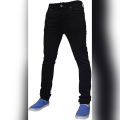 Mens Stretch  Slim Fit Denim Black Jeans Pants. 