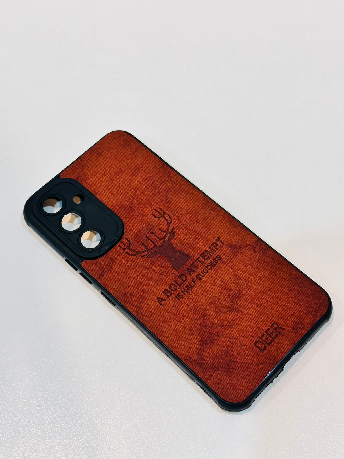 Lahore Mobile Case For Samsung A54 Hybrid Soft TPU Deer Pattern Leather Shockproof Case Cover - Samsung A54 Back Cover 6