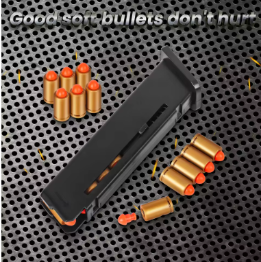 SHELL%20EJECT%20TOY%20GN%20BULLET%20FOR%20AUTO%20GLOCK%20High-Density%20Dart%20Refill%20Pack:%206%20Shell%20Casings%20&%2010%20Plastic%20Projectiles%20-%20Image%203