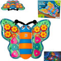 FunBlast Transparent Butterfly Gear Toys - B/O Musical Butterfly Toy with Sound & Flashing Lights, 360 Degree Rotating Electric Insects Toy for Kids, Boys, Girls, Light & Sound Toys for Kids. 