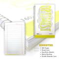 Wide Lined Notebook with Spiral Binding Urdu Broad Notebook  for All College and University Students. 
