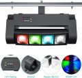 Stage Light, Moving Head DJ Light for Parties, RGBW Spider LED Light, Sound Activated & DMX-512 Control for Party, Club, Wedding Event, Carnival Festival, Disco Stage Lighting. 