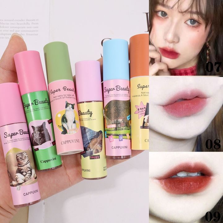 Cappuvini%20Long-Lasting%20Waterproof%20Non-stick%20Cup%20Lipstick%20Matte%20Velvet%20Mist%20Mousse%20Lipsticks%20Natural%20Korean%20Lip%20Mud%20Makeup%20Cosmetic%20Moisturzing%20Smooth%20Liquid%20Lip%20Tint%20-%20Image%203