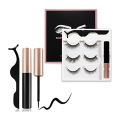 Pack of 3 & 5 Pairs Of Magnetic Eyelash With Magnetic Liquid Eyeliner & Tweezer - Eyelash 3D Mink Lashes Magnetic. 