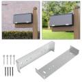 2x Mailbox Mounting Brackets Hardware Aluminum Mailbox Support Brackets. 