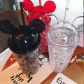 Cool Summer Mickey Ice Crack Straws Smoothie Maker Cup Small Frozen Plastic Milkshake Smoothie Cups Iced Drinks Mug - 650ml. 