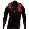 【ALLGOOD】 Men's Hoodie Sweatshirt Assassin's Creed Diagonal Zip Hoodie Slim Sweatshirt. 