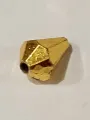 Golden Cut Drops Plastic Beads. 225 pcs/3 Strings Beads, For DIY Jewelry Making, Jewelry, Dress Accessories, Crafts, and Home Décor. 