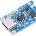 TP 4056 Charging Module | 18650 Lithium battery Charger Type C With Battery Protection BMS - 3.7V. 