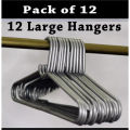 Hanger - Plastic Hanger - Hangers Large Pack of 12 (Random Designs and Colors)). 