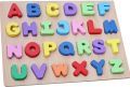 3D Wooden Alphabet Puzzle Board  ABC BIG LATTER ALPHABET. 