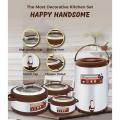 Set of Assorted Color Hot Pot Food Storage Containers With Cooler. 