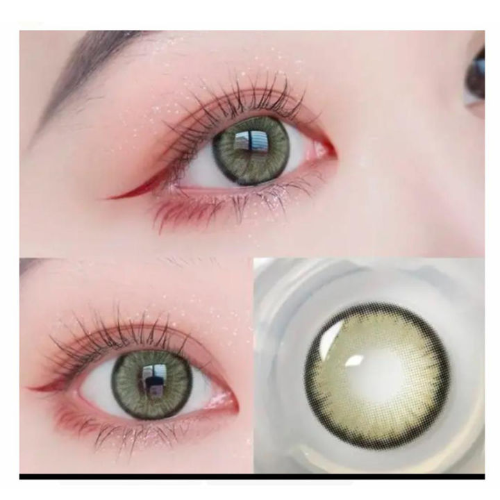 Eye Lens Eye Contact Lens Partywear Lens Multi Shade Lens Shade Name Light Green