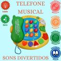 Musical Baby Toy Phone for Kids with Light and Sound, Animal Phone, Educational Interactive Piano with 19 Keys. 